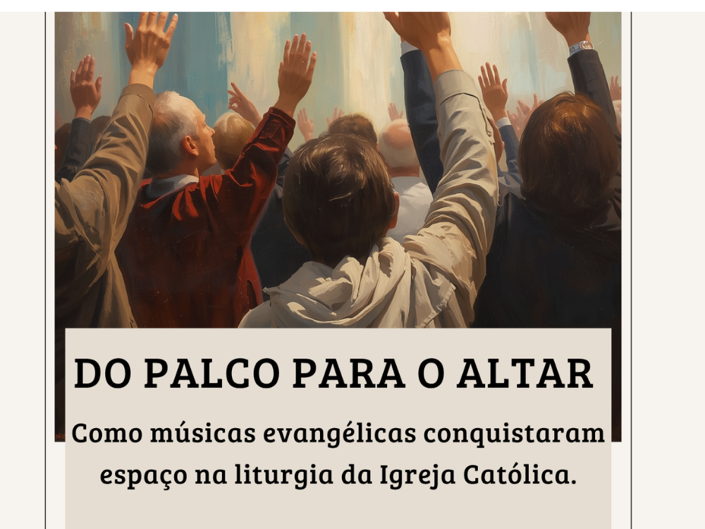 Capa do livro Do palco para o altar: Como músicas evangélicas conquistaram espaço na liturgia da Igreja Católica.